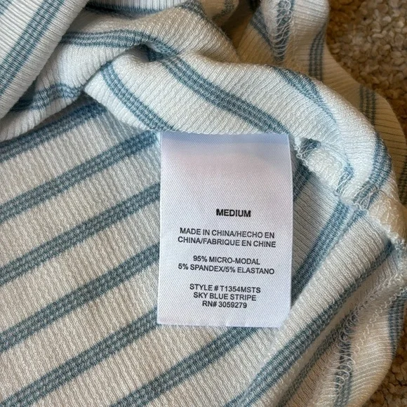 Thread & Supply Light Blue and White Striped Tank Top Women's Medium - Picture 5 of 8